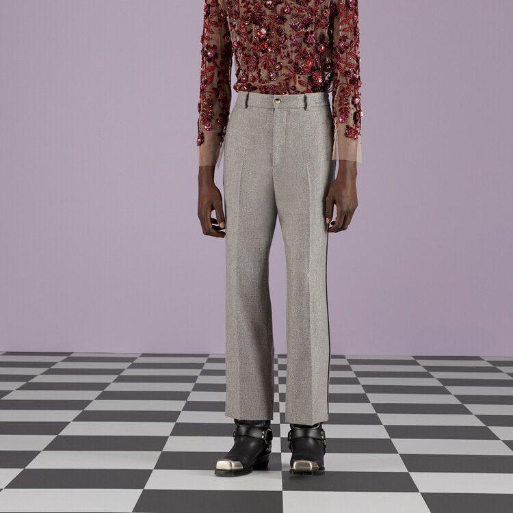 Previous Season Light Cashmere Tailored Trousers 727451-ZALUD-1099