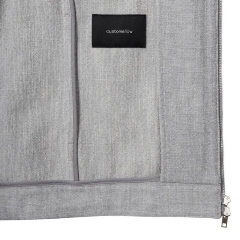 Customellow Gray Tweed Jacket Cwjas25102gyl