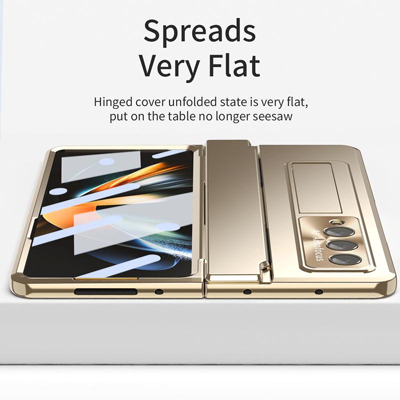 Leveling Hinges Protection Case For Samsung Galaxy Z Fold 3 4 5g Phone Cover With Front Screen Protecter For Galaxy Fold3 Fold4