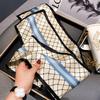 [Wholesale] Retro checkerboard silk silk scarf, small long mulberry silk scarf, women's versatile spring, autumn and winter thin scarf