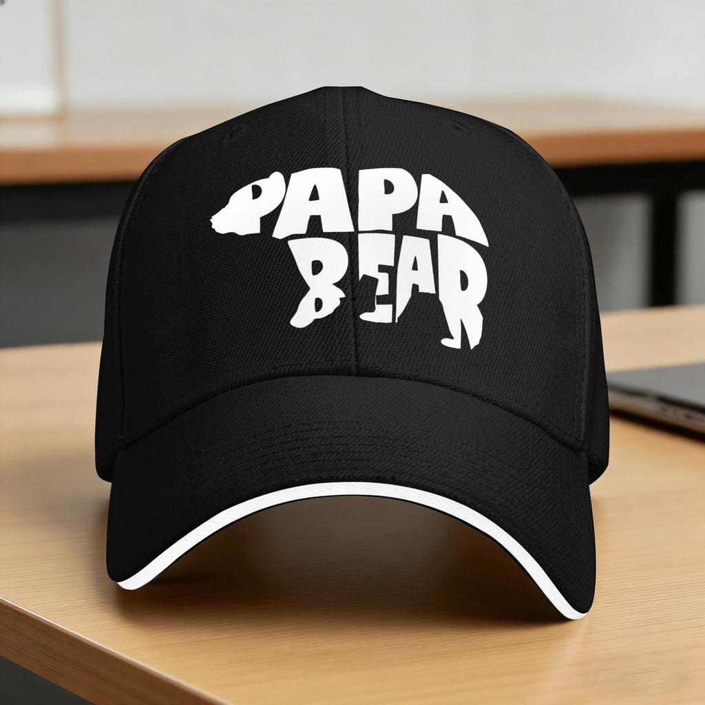 Fathers Day Papa Bear Periodic Table Sun Baseball Cap Summer UnisexTeens  Print Trucker Hat Tennis Skate Baseball Caps