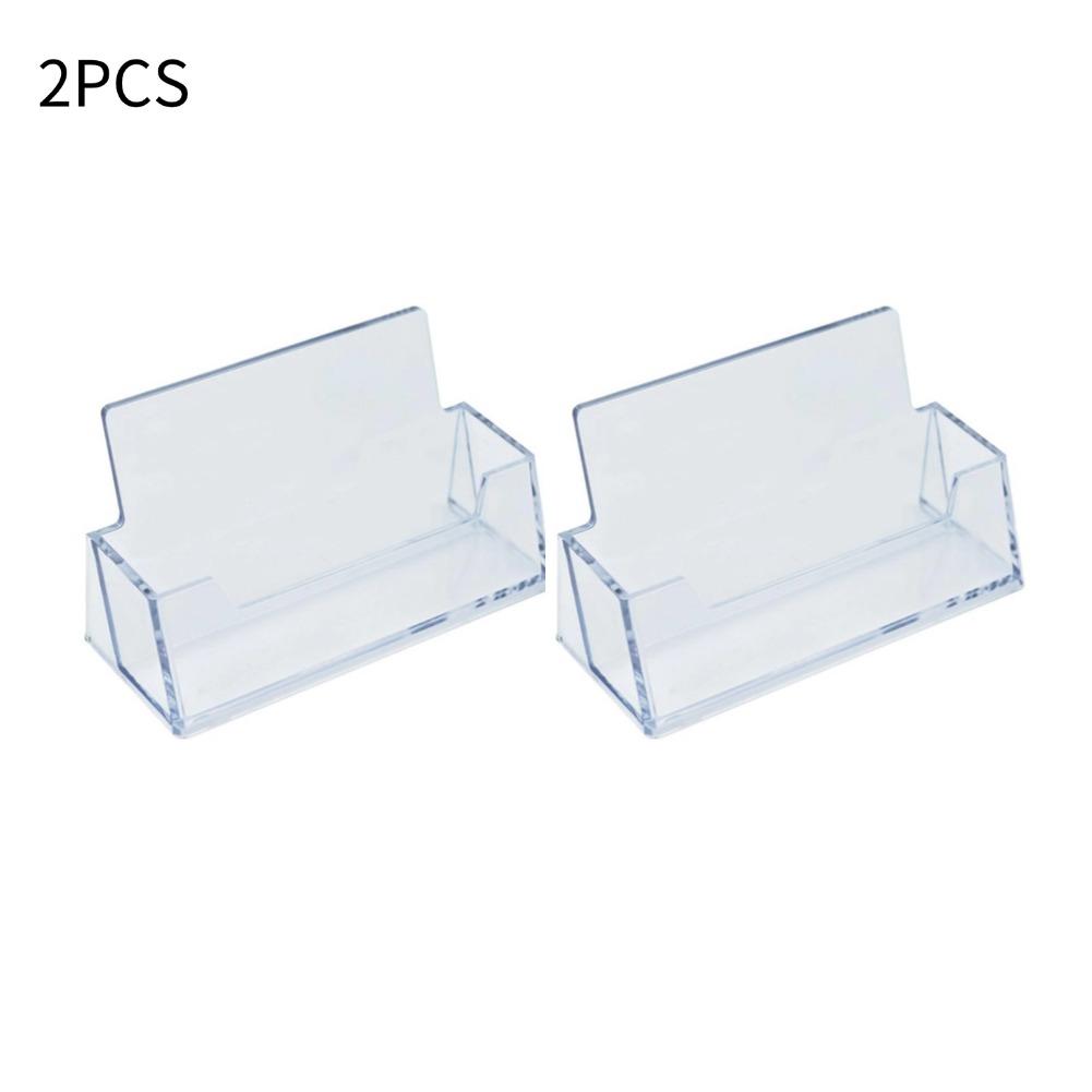 1/2/3/4/5/10pcs Clear Desk Shelf Box Storage Display Stand Acrylic Plastic Transparent Business Card Holder Place Card Holder