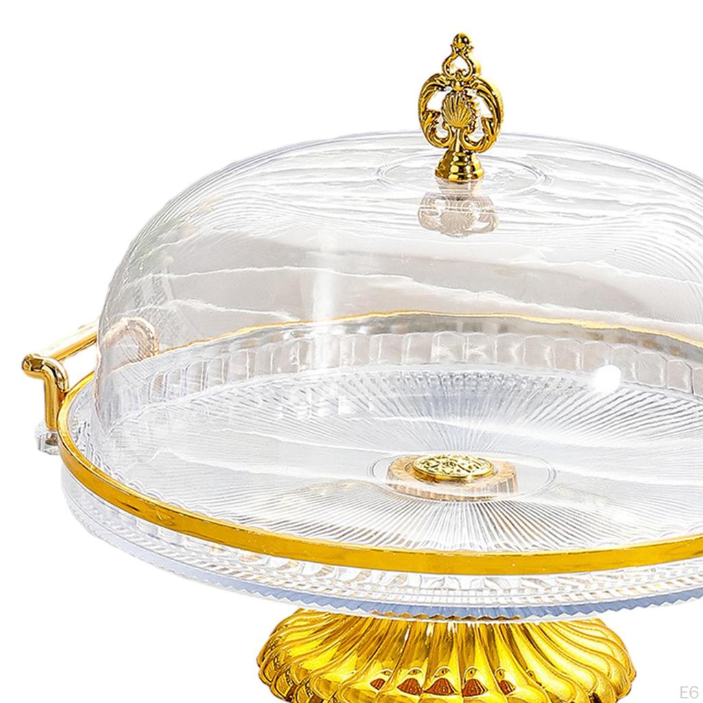 Vorspeisen- und Dessert-Servierplatte, Runder Fuß-Kuchenständer für Süßigkeiten, Cupcakes,