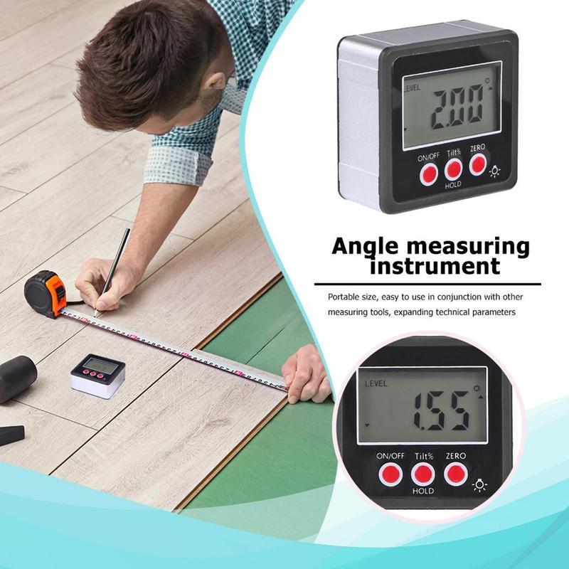 Angle Gauge Digital Protractor/Inclinometer/Angle Finder with Magnetic Base -