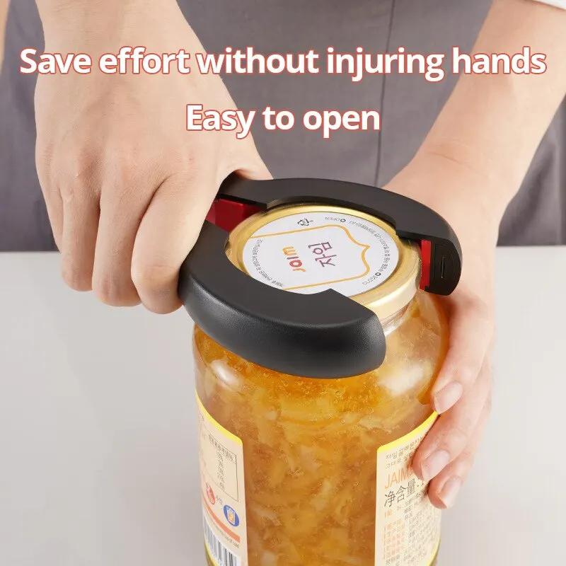 Kitchen Gadget Stainless Steel 8-Character Can Openers Creative Six-in-One Can Openers Pear-Shaped Beer Bottle Opener