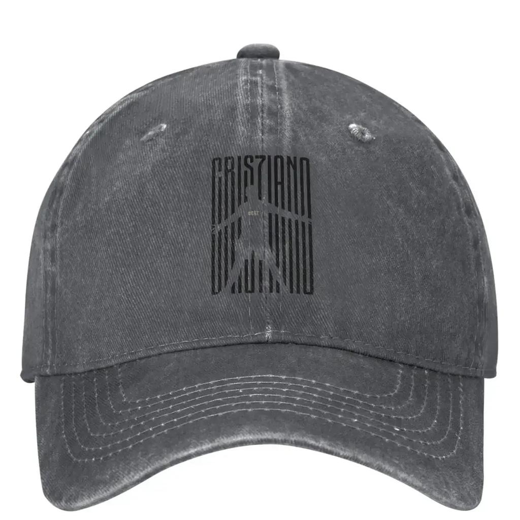 Cristianos Ronaldos CR7 Denim Baseball Cap Outdoor Sun Hip Hop Dad Hats Summer Couple Women Fashion Designer Baseball Caps