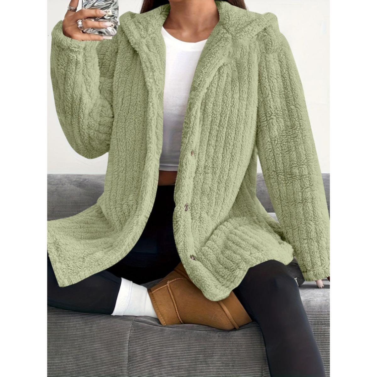 

Женская однотонная толстовка с капюшоном и длинными рукавами, свободная, плюшевая, для осени и зимы 3XL зелёный