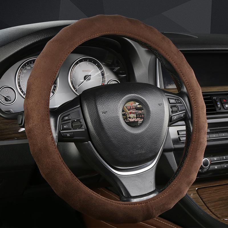 

Противоскользящий чехол на ручку автомобиля и рулевое колесо Four Seasons 38cm кофейный