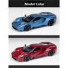 Welly 1/24 Ford GT 2017 Supercar Alloy Car Model Diecast Toy Vehicles Simulation Hobbies Collectible Car Toys Kids Birthday Gift