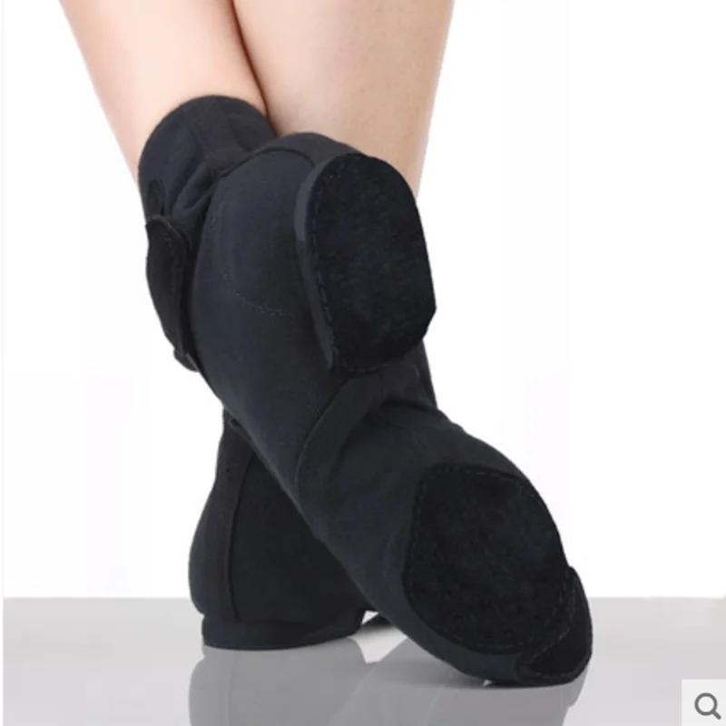 Female Ballet Dance Shoes Women High Top Canvas Jazz Boots Soft Shoes Girls Dance Hall Sneakers Men Jazz Performance Sneakers