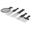5pcs Stainless Steel Afro African Hair Pick Comb Twist Comb Set Hair Styling Tool
