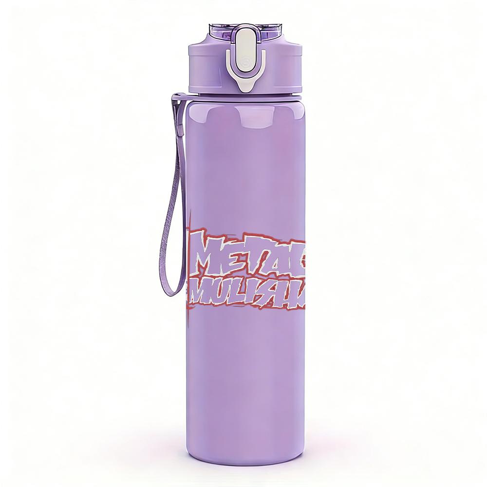 1PC Small Paragraph Faded Vintage Text Print 750ml Portable Sports Water Bottle Leakproof Gym Outdoor Travel Drink Cup