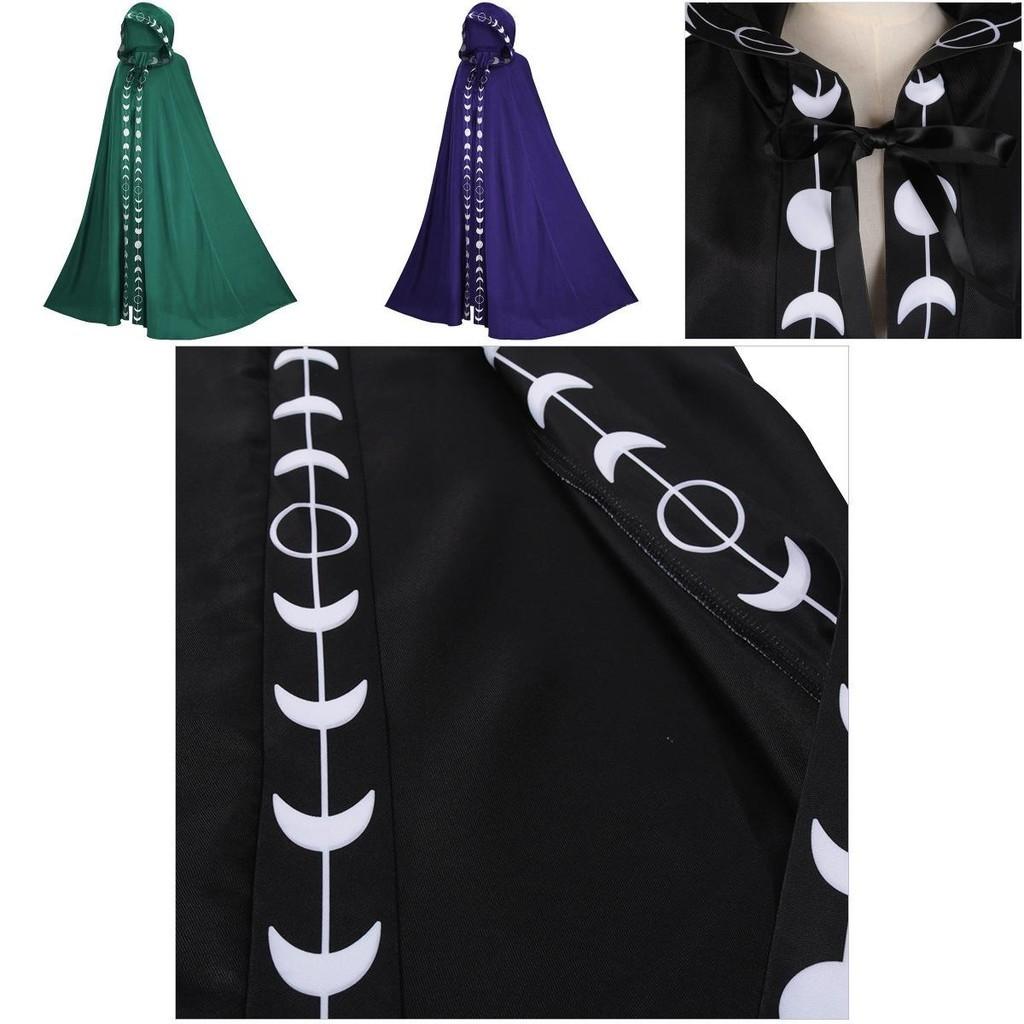Cosplay Renaissance Kapuzenumhang Mittelalterlicher Stil 5 Farben Halloween Kostüm Film- und Fernsehen Cosplay Outfit