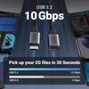 UGREEN USB-C Extension Cable Extension Cord PD Compatible 100W/5A Fast Charging USB3.2 Gen2 (10Gbps) High Speed ??Data Transfer [4K@60Hz Compatible] T