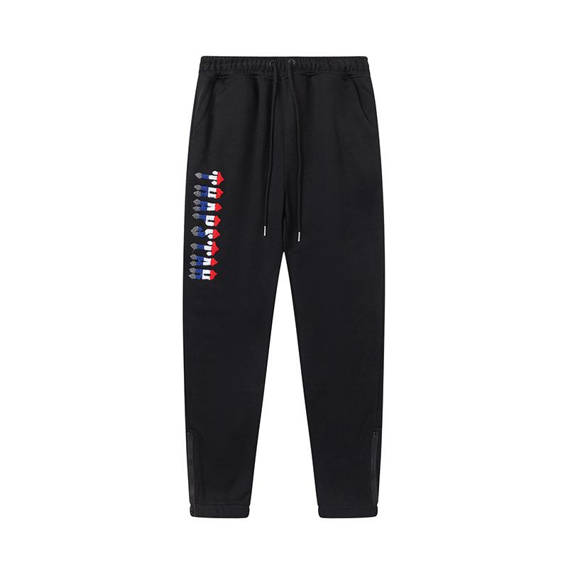Trapstar towel embroidered letters fleece-lined zipper jacket, hooded sweatshirt pants, couple set