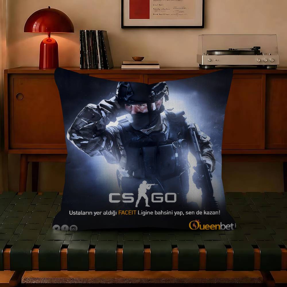 Hot Game CCounterStrike CS Pillow Gift Home Office Decoration Bedroom Sofa Car Cushion Cover Case X