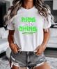 Rise and Shine Tee Graffiti Motivational 100% Cotton T-shirt Mens Tees Top for Hard Work and Success
