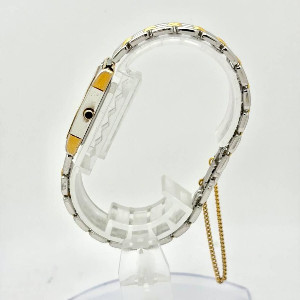 Used [New Battery] SEIKO EXCELINE Ladies Watch Rectangular 4N20-5150 990440