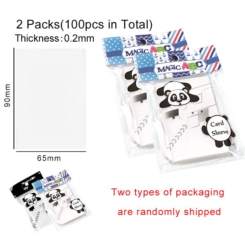1/2 Packungen 65*90mm Kartenhüllen Staubdicht Transparent Barriere für Sportstar-Karten Kpop Idol Bildkarten Aufbewahrungszubehör ZYF