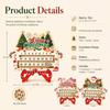 Advent Advent Calendar Decoration, Wooden Christmas Calendar Sign for Entryway Shelf Tabletop Display and Home Styling