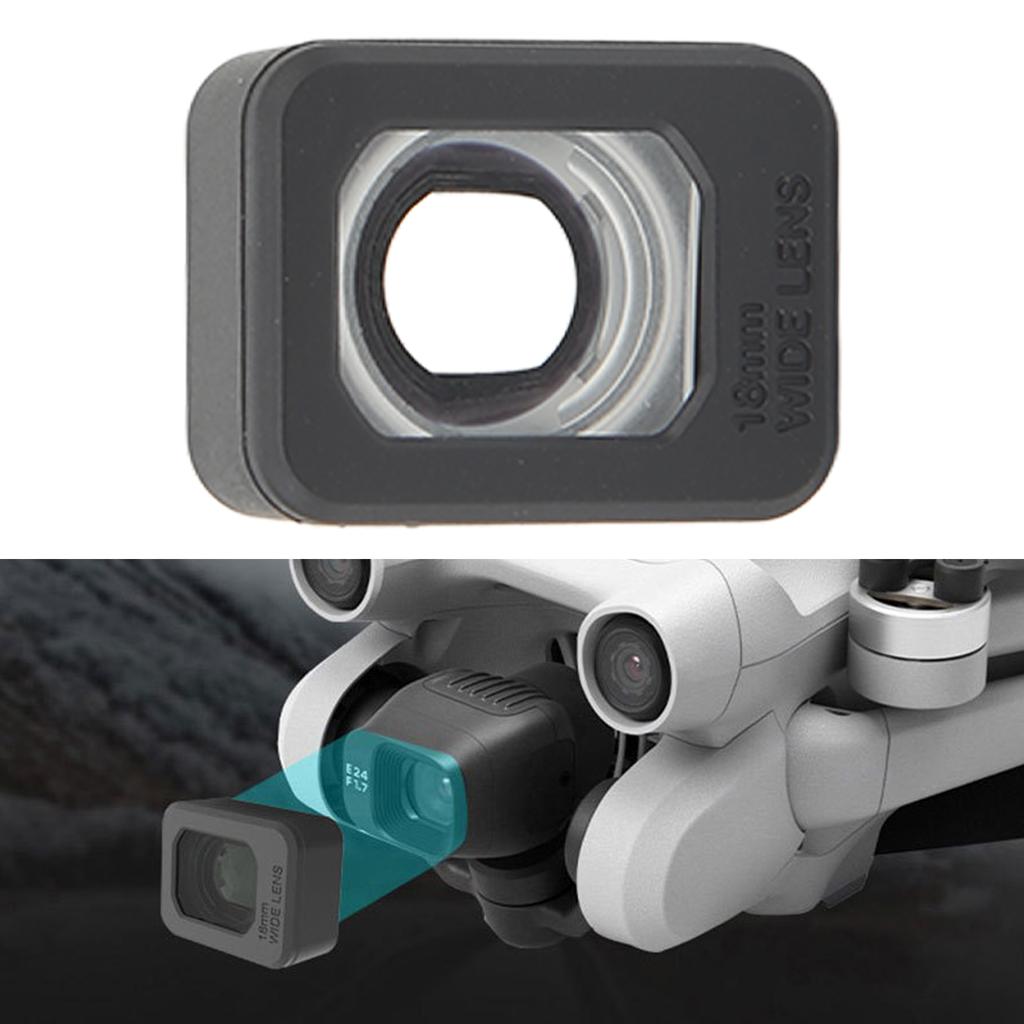 Drone Camera Lens Plastic and Optical Glass Snap Design Drone Wide Angle Lens Filter for MINI 3 PRO Black