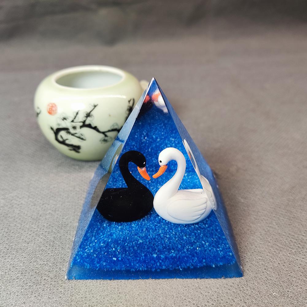 6cm Piramida Orgonitowa z Kamieni Naturalnych Kryształy Generator Energii Orgone Leczenie Reiki Czakra Medytacja Ozdoby Wystrój Domu Rękodzieło