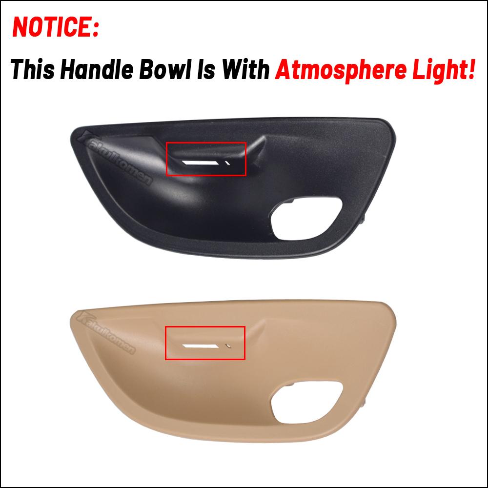 2PCS Carbon Fiber Auto Innen Türgriff Schüssel Ersatz Abdeckung Für BMW 5 Series F10 F11 F18 2010-2017 Auto Neue