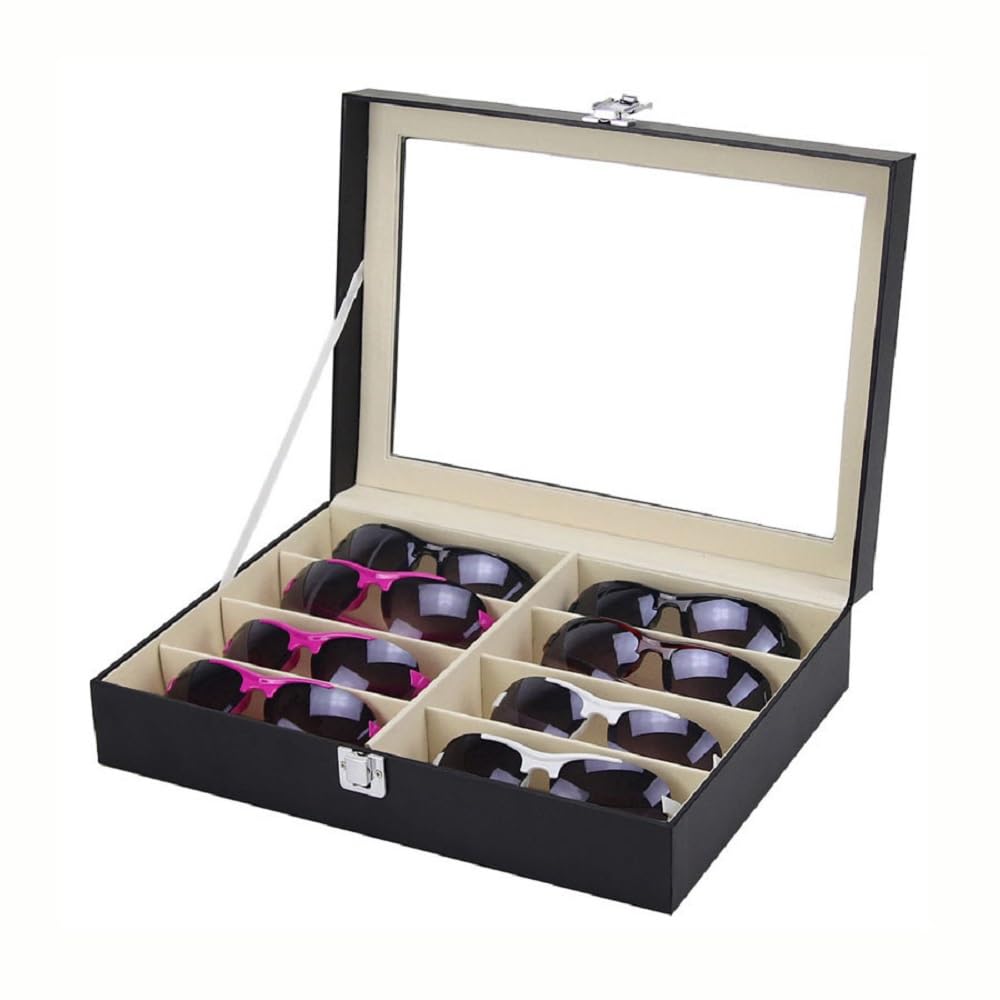 Eyeglasses Storage Holds 8 Pairs of Glasses and Waterproof and Eyeglass Display Small Item and Accessory Organizing and Suitable for Living and