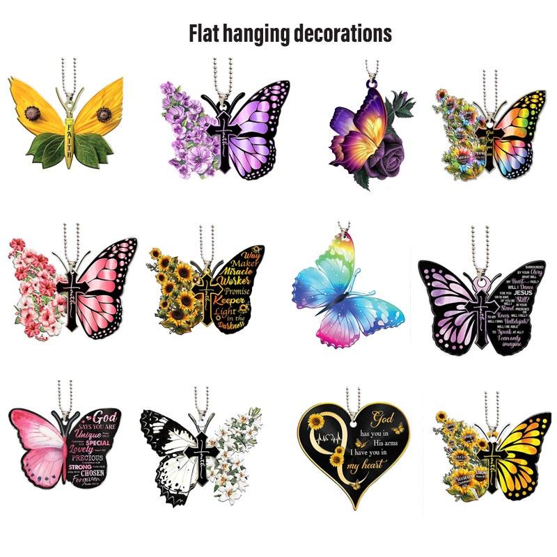 Cartoon Style Acrylic Car Interior Accessories Festive Hanging Decorations