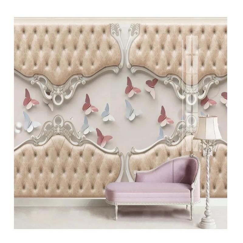 

Размер Роскошные обои Тисненые Мягкая сумка 3D Бабочка Фреска для гостиной Спальни Дивана ТВ Фон Настенная роспись Домашний декор 200 cm(W) x 140 cm(H)