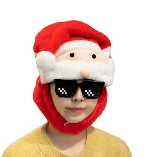 Santa Hat & Reindeer Headband Christmas Photo Props