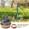 Practical Cast Iron Piston Replacements Set For Garden Hand Pumps Includes Extra Leather Seal Rings Suitable Type 75