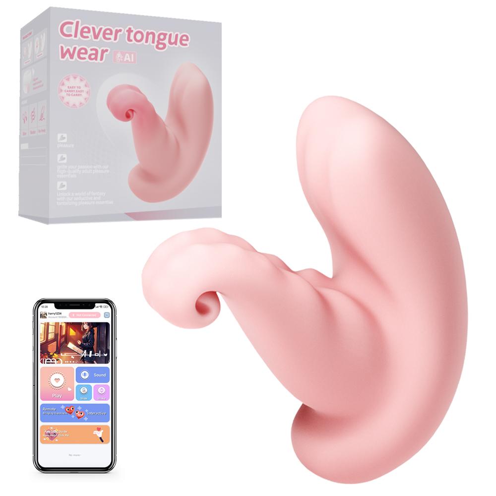 Zungenvibratoren APP-Steuerung Dildo Sexspielzeug für Frauen Lecken Klitoris-Stimulator Lustwerkzeuge Sexspielzeug für Erwachsene Frauen