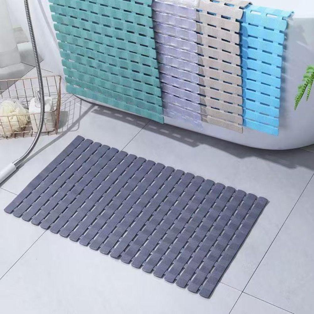 PVC Anti-slip Floor Mat Anti-drop Shower Foot Scrubber Flexible Bathroom Foot Pedal  Washroom