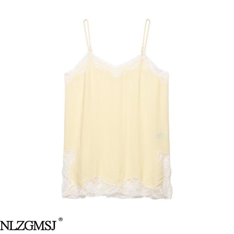 Spring 2026 European & American Style Lace Lingerie-Style Versatile Top Small
