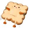 1pcs Toast Shape Seat Cushion, Square Soft Pad for Students & Office Chair, Comfortable for Long Sitting Winter