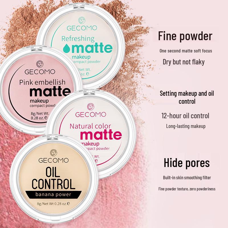 Gemon Matte Banana Powder: Sweatproof, Waterproof Foundation and Concealer – Semi-Transparent for Students