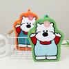 Cute Cartoon Bear Hand Towel Coral Fleece Quick-drying Wipe Cloth Absorbent Home Decor Kitchen Cleaning Rag