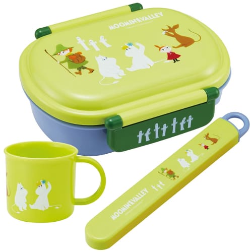 Skater Children's Antibacterial Lunch Box, Soft and Fluffy, 360ml, Moomin Design, Made In Japan, QAF2BAAG-A