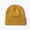 Knitted Hat Women's Winter Jacquard Four Corners Warm Thickened Men's Cold Hat Outdoor Black Versatile Wool Hat Purple Cold Protection