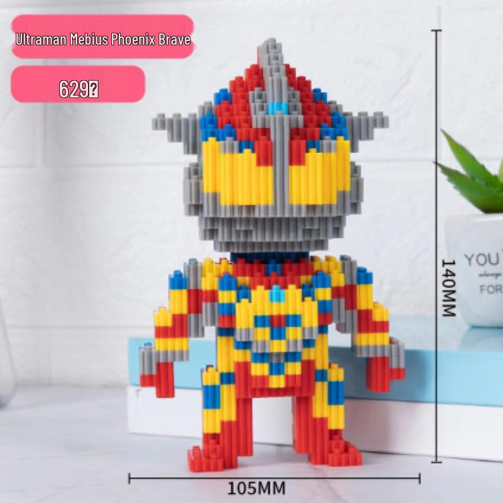 Girls' Compatible Lego: Violent Bear Building Block Series - Educational Micro-Block Interlocking Toys & Gifts
