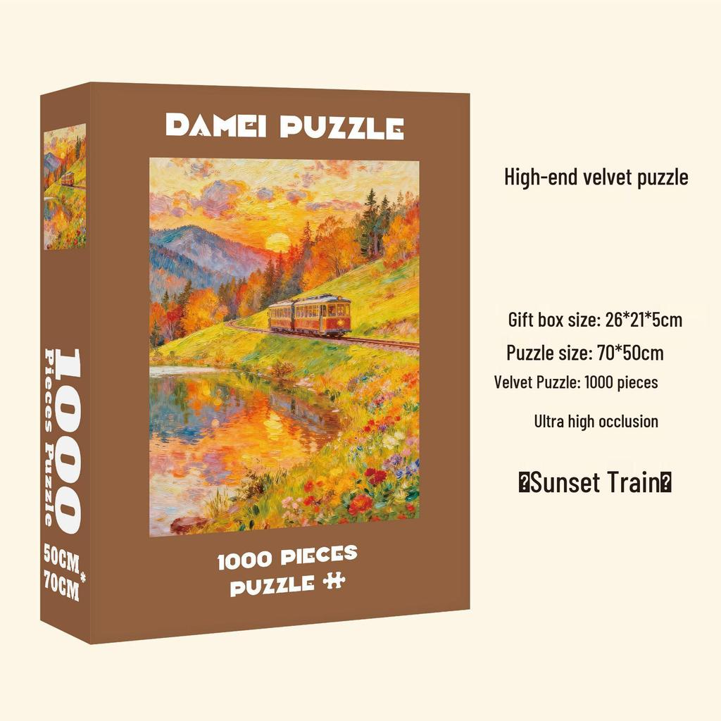 Custom Thickened Frosted Jigsaw Puzzles - 100/500/1000 Pieces