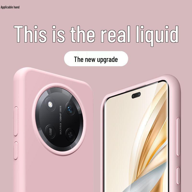 Honor X60 Pro Liquid Silicone Case - Soft, Anti-Drop Protective Cover for Women