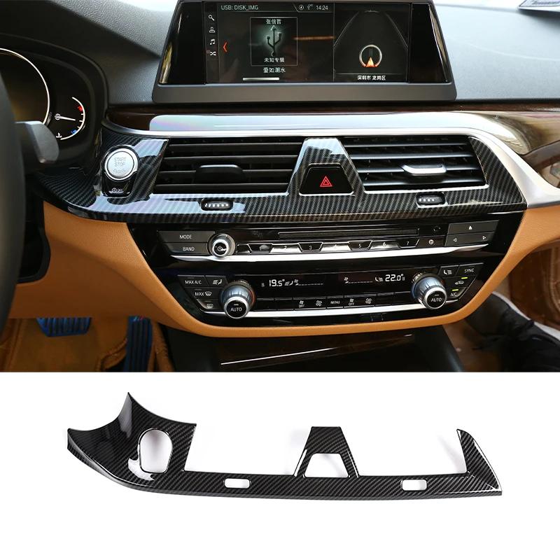 For BMW 5 Series G30 2018-,Steering Wheel,Dashboard,Console Gear Shifter,Panel Sticker,Car Interior Carbon Fiber Trim Cover