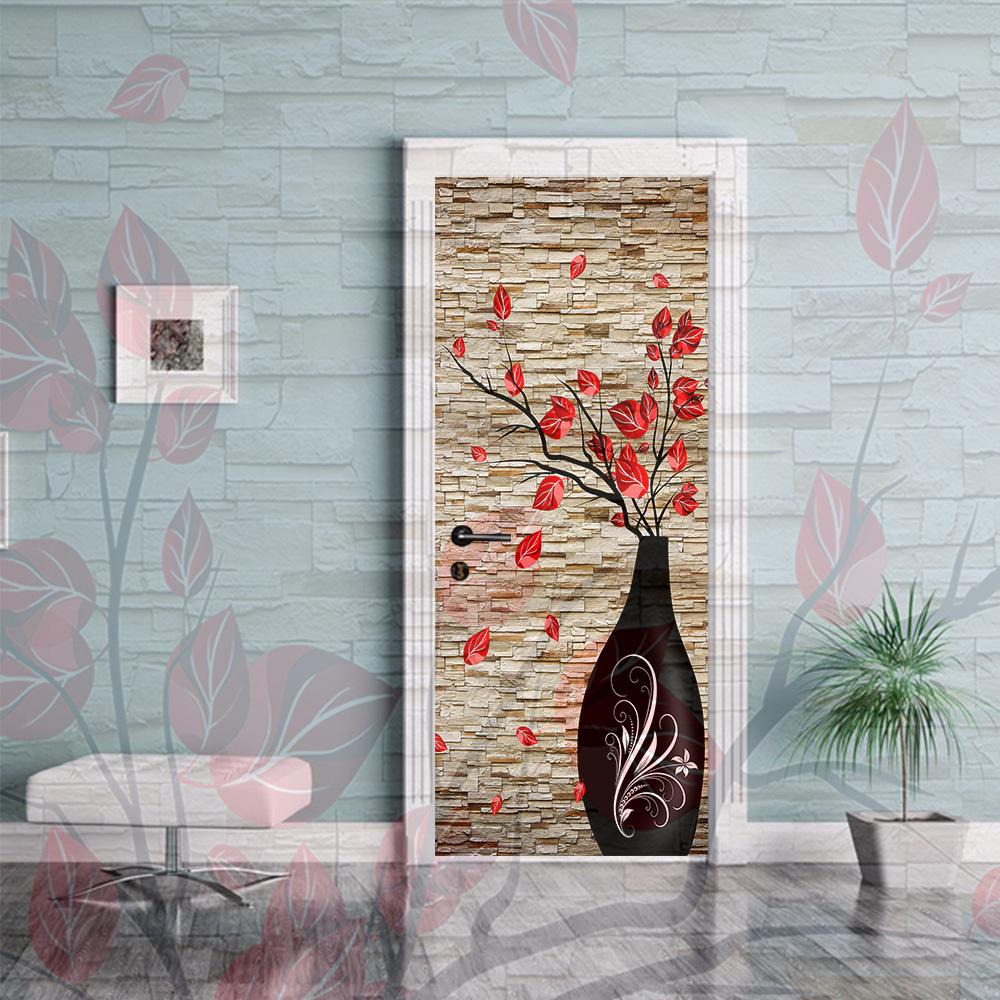 Cross-Border Self-Adhesive Removable Door & Wall Sticker for Rental Room Renovation.