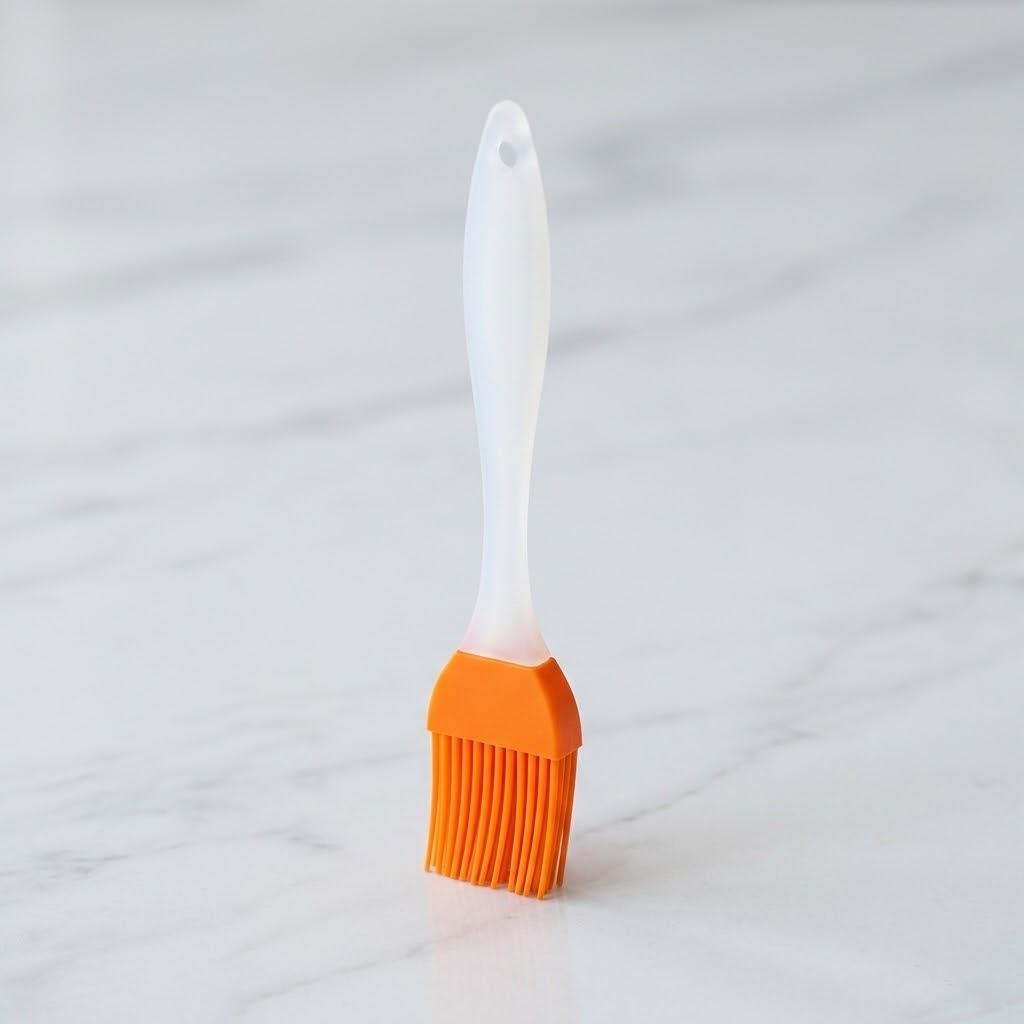 

Silicone Basting Brush BBQ Grill Oil Brush Kitchen Baking Tool Meat Vegetables 1PC Chef Quality оранжевый