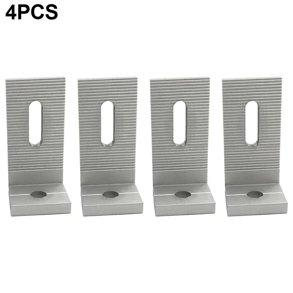 

4/8 PCS Solar Panel Mounting Bracket Solar Connector 90° Angle PV Connector Aluminum Alloy Fixing Clamp Accessories L Bracket