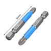 Hexagonal Non-Slip Screwdriver Set, 12pc, with Blue Leather Ring, 50mm Strong Magnetic Electric Cross Screwdrivers.