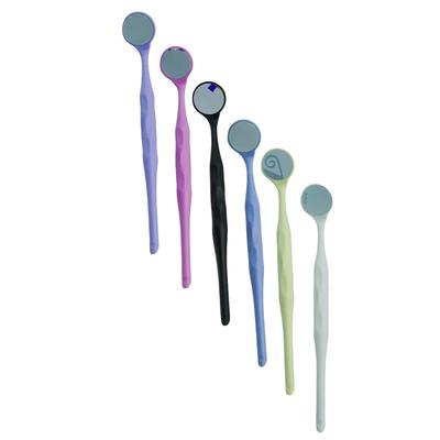 10 Pezzi Specchio da Bocca Dentale a Doppia Faccia Antiappannamento Senza Riflessi Specchio per Esame Orale Multicolore Per Clinica Dentistica
