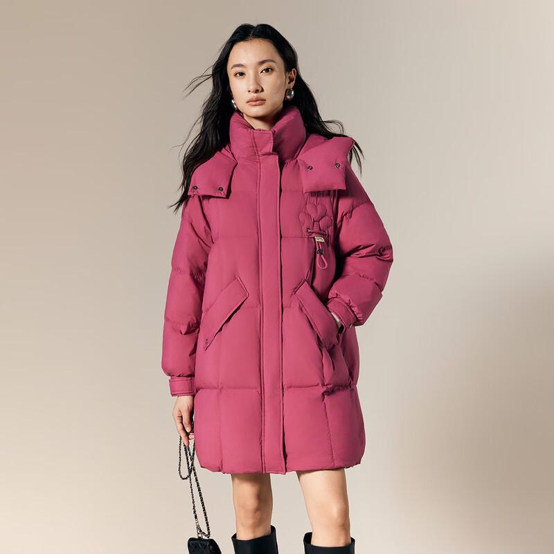 

Gejin Women s Mid-length White Duck Down Winter Coat XL